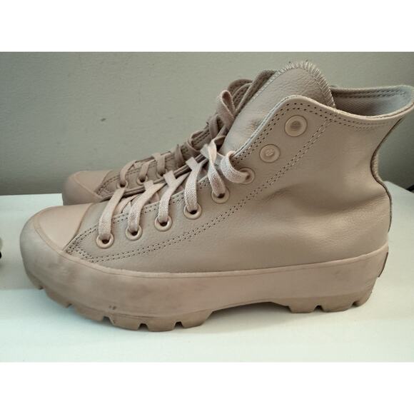 Converse Chuck Taylor All Star Lugged Stone Mauve Pink Platform Boots Womens 9 - Picture 7 of 13